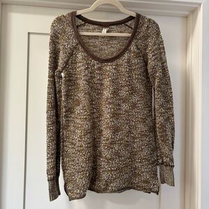 Free People We The Free Multicolor Knit Long Sleeve Top M